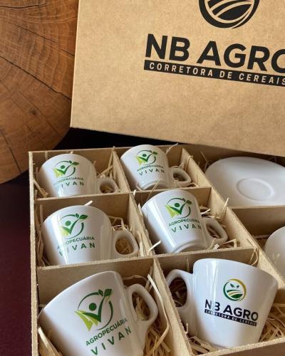 KIT XÍCARAS CORPORATIVO - Box Design Brindes